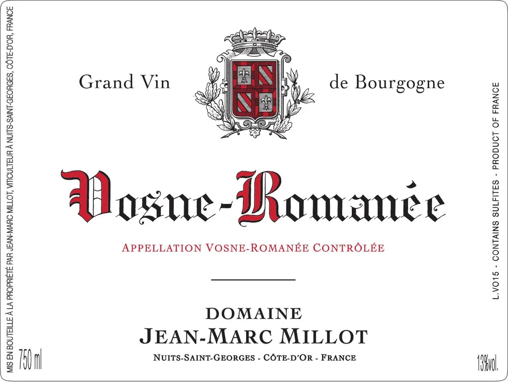 Vosne-Romanee Bottle