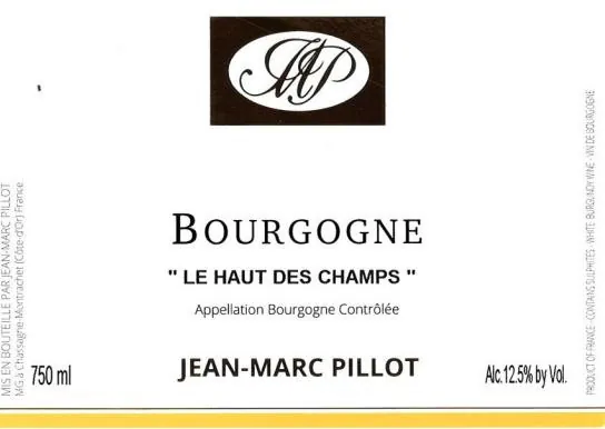 Bourgogne Blanc Les Hauts de Champs Bottle