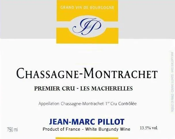 Chassagne-Montrachet Les Macherelles Premier Cru Bottle