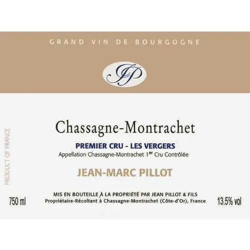 Chassagne-Montrachet Les Vergers Premier Cru Bottle