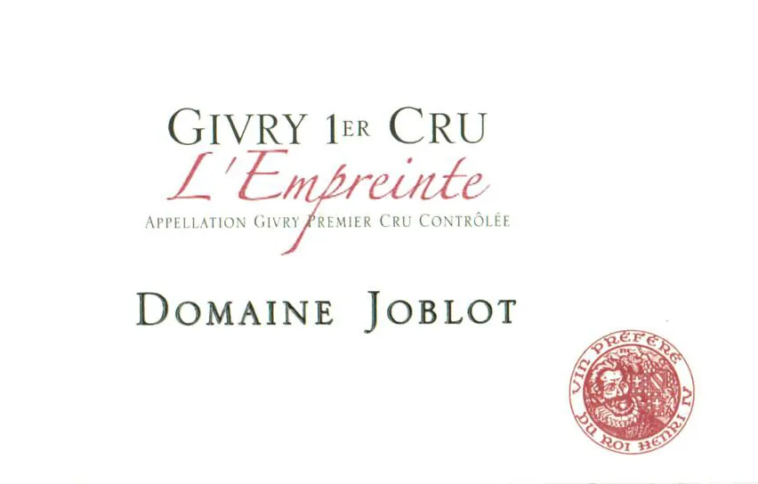 Givry L'Empreinte Premier Cru Rouge Bottle