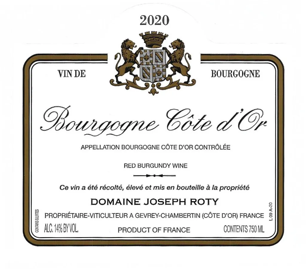 Bourgogne Pinot Noir Cuvee Pressonnier Bottle