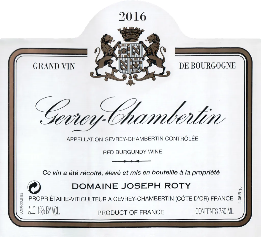 Gevrey-Chambertin La Brunelle Bottle