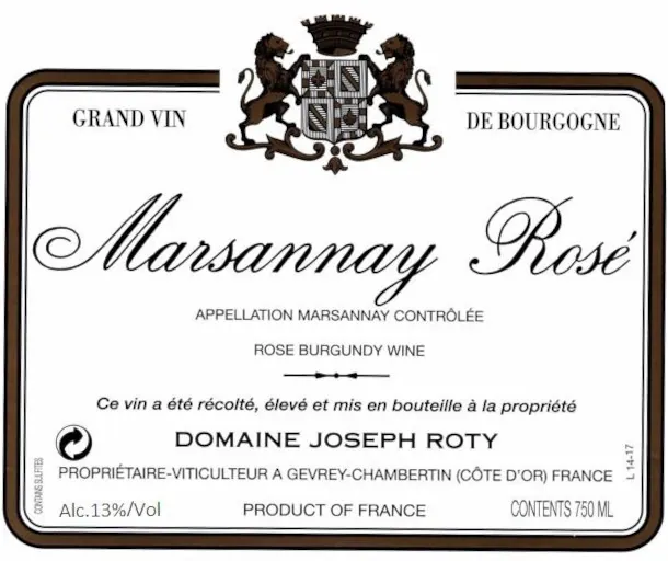 Marsannay Rose Bottle