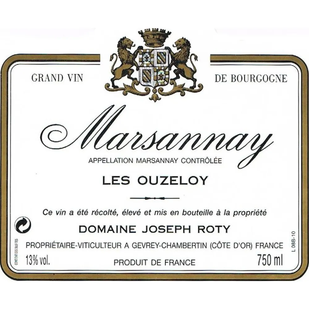 Marsannay Rouge Les Ouzeloy Bottle