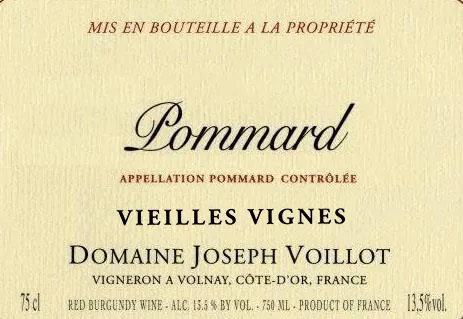 Pommard Vieilles Vignes Bottle