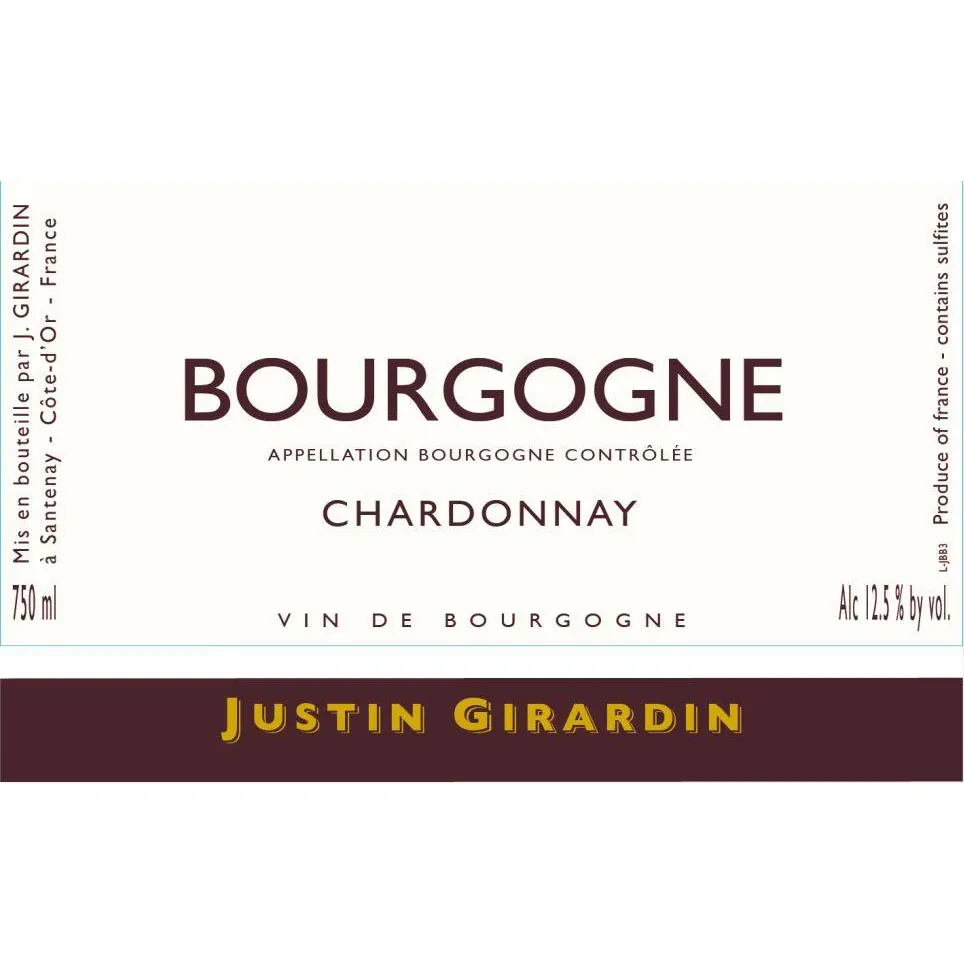 Bourgogne Chardonnay Bottle