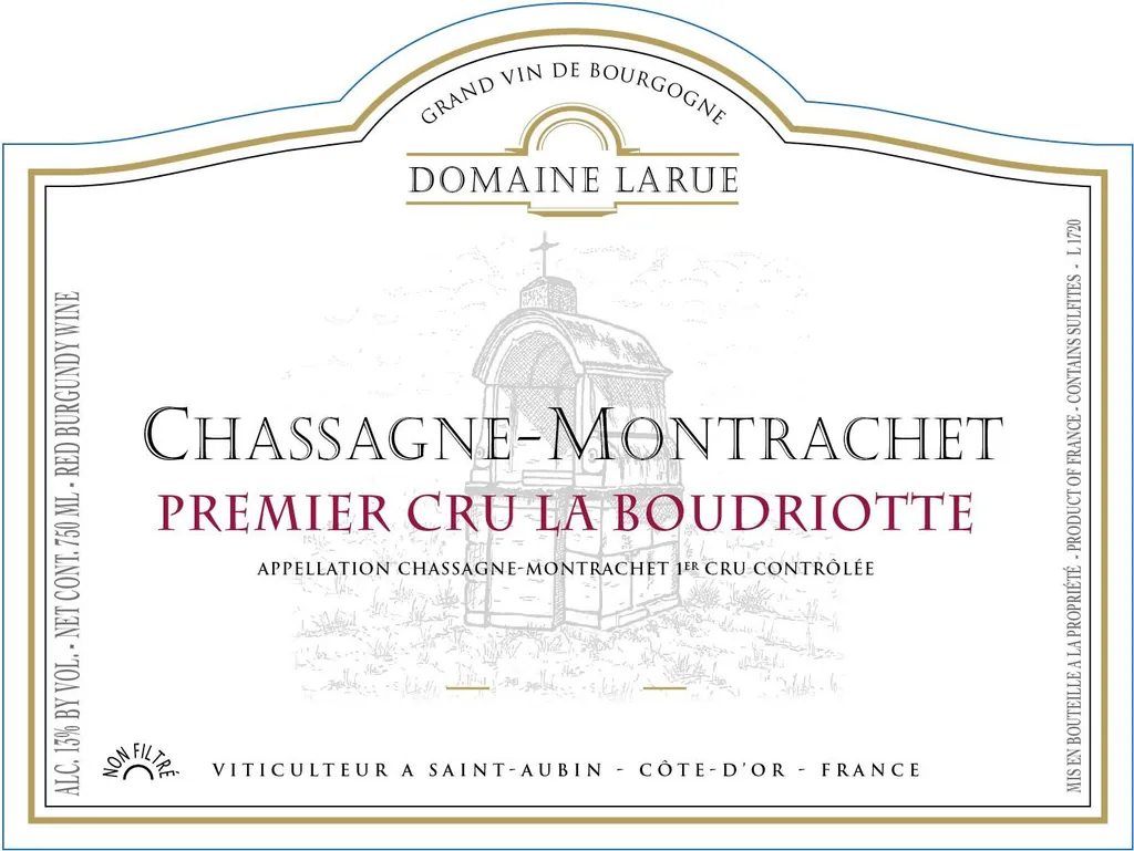 Chassagne-Montrachet Rouge La Boudriotte Premier Cru Bottle