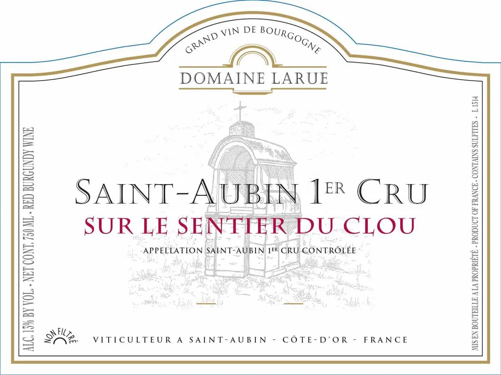 Saint-Aubin Rouge Sur le Sentier du Clou Premier Cru Bottle