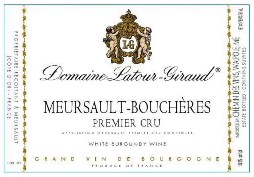 Meursault Boucheres Premier Cru Bottle