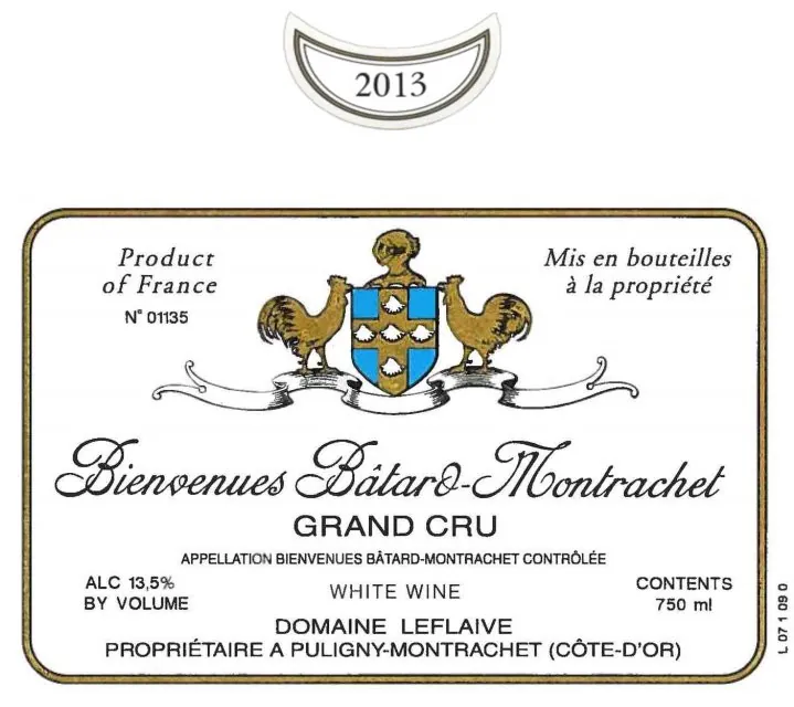 Bienvenues Batard-Montrachet Grand Cru Bottle