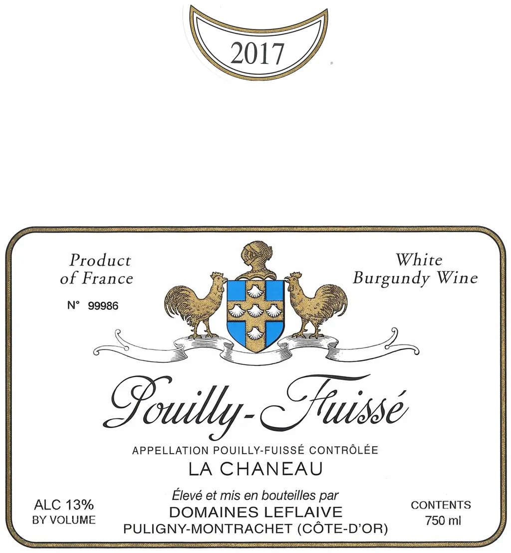 Pouilly-Fuisse La Cheneau Bottle
