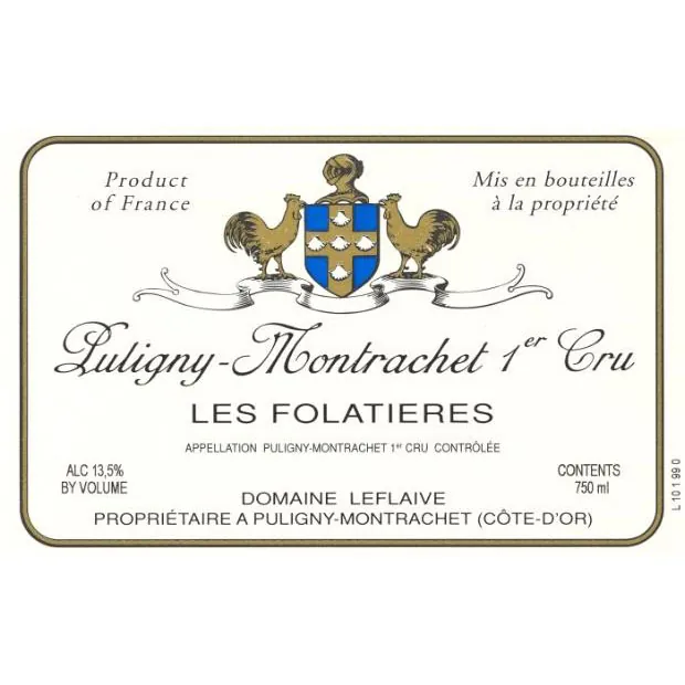 Puligny Montrachet Les Folatieres Bottle