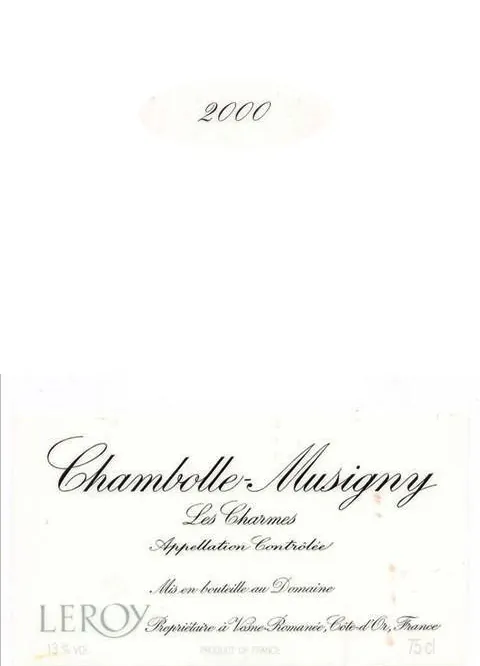 Chambolle-Musigny Les Charmes Premier Cru Bottle