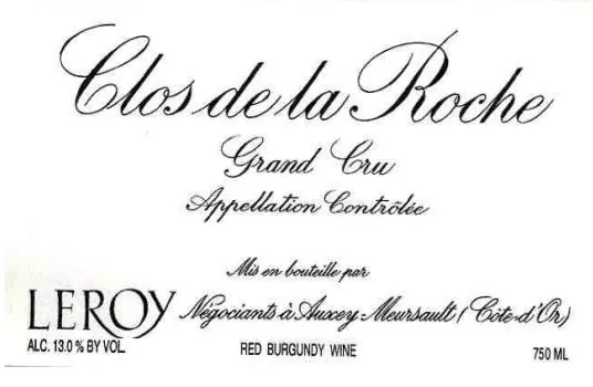 Clos de la Roche Grand Cru Bottle