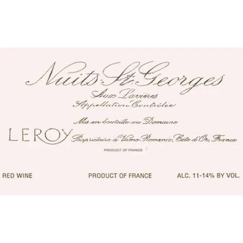 Nuits Saint Georges Aux Lavieres Bottle