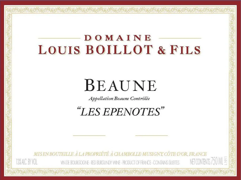 Beaune Les Epenotes Premier Cru Bottle