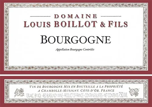 Bourgogne Rouge Bottle