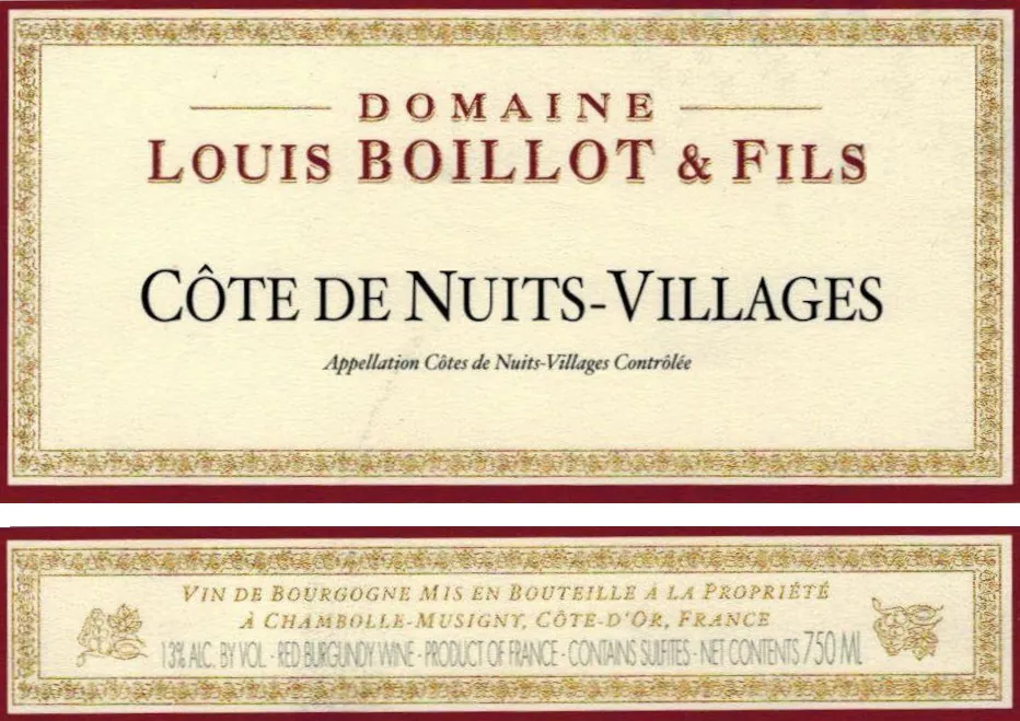 Cote de Nuits-Villages Bottle