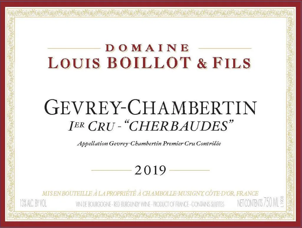 Gevrey-Chambertin Cherbaudes Premier Cru Bottle