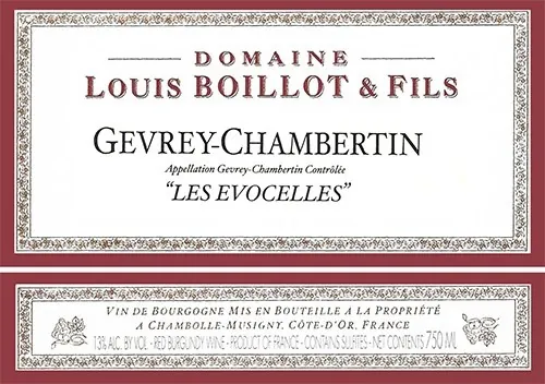 Gevrey-Chambertin Les Evocelles Bottle