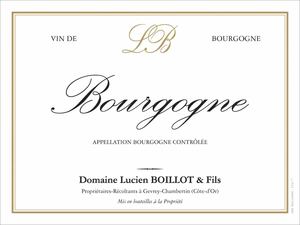 Bourgogne Rouge Bottle