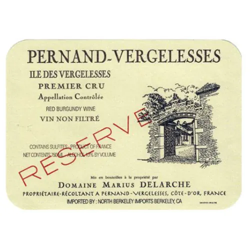 Pernand Vergelesses Premier Cru Ile de Vergelesses Bottle