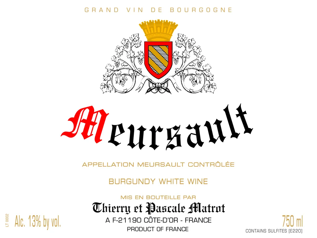 Meursault Bottle