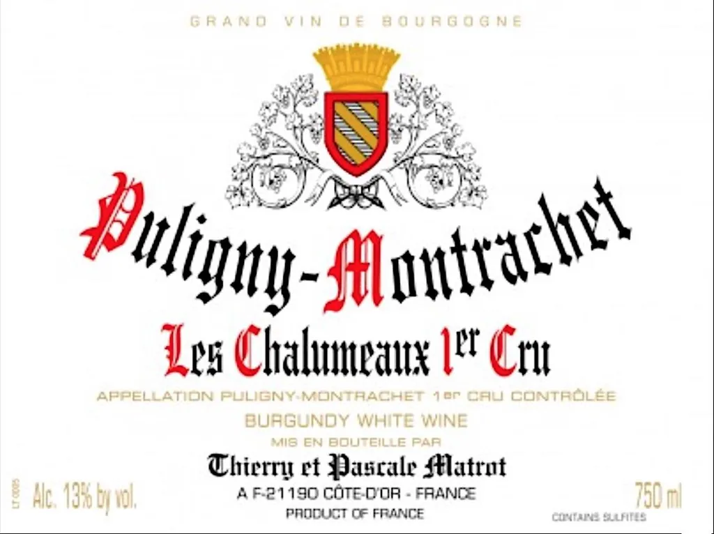Puligny-Montrachet Les Chalumeaux Premier Cru Bottle