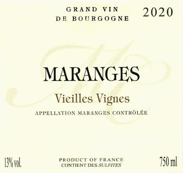 Maranges Vieilles Vignes Bottle