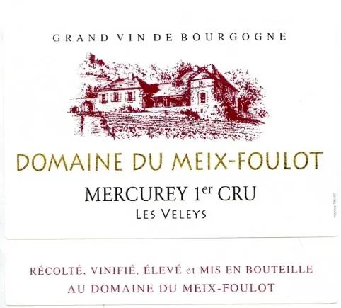 Mercurey Les Veley Premier Cru Bottle