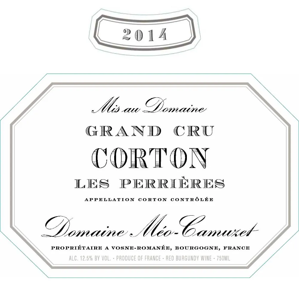 Corton Les Perrieres Grand Cru Bottle
