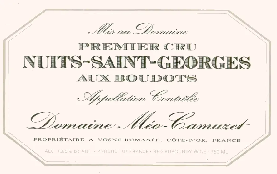 Nuits-Saint-Georges Aux Boudots Premier Cru Bottle