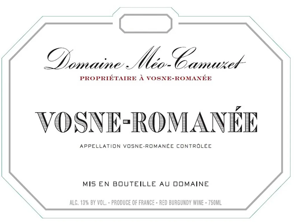 Vosne-Romanee Bottle