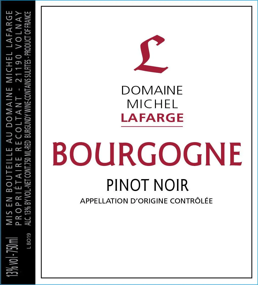 Bourgogne Pinot Noir Bottle