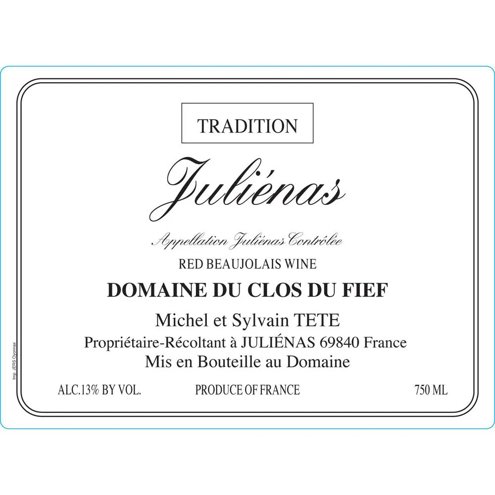 Julienas Cuvee Tradition Bottle