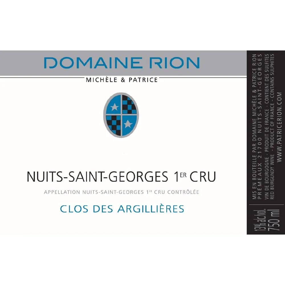 Nuits-Saint-Georges Clos des Argillieres Premier Cru Bottle