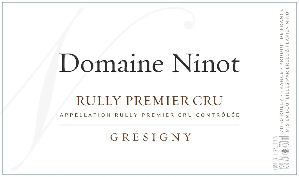 Rully Gresigny Premier Cru Bottle