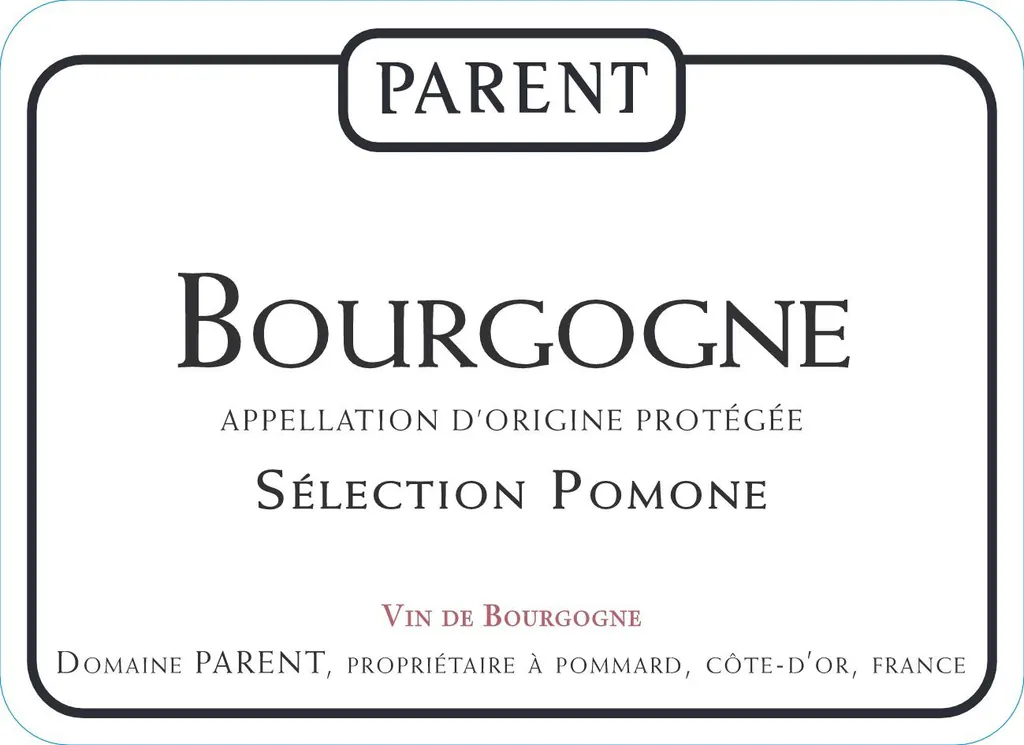 Bourgogne Pinot Noir Selection Pomone Bottle