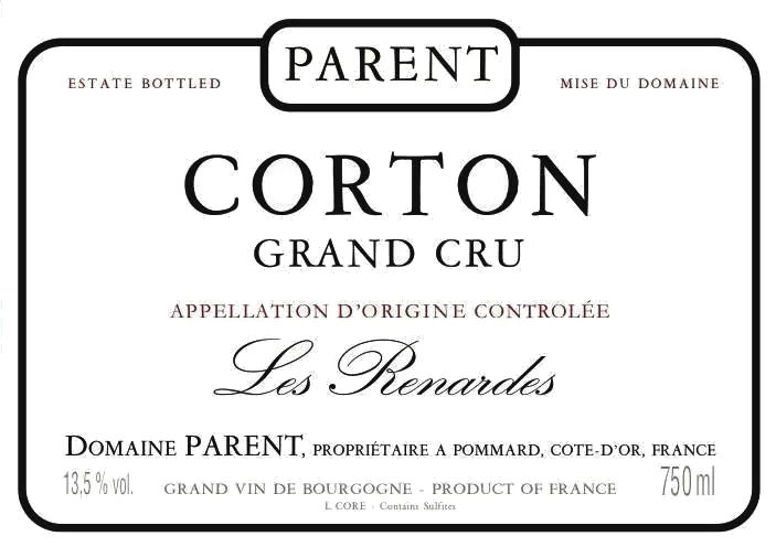 Corton-Renardes Grand Cru Bottle