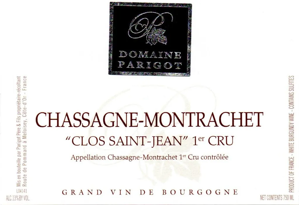 Chassagne-Montrachet Clos Saint-Jean Bottle