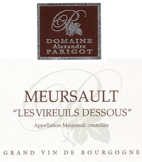 Meursault Les Vireuils Dessous Bottle