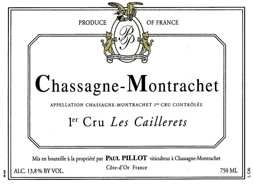 Chassagne-Montrachet Les Caillerets Premier Cru Bottle