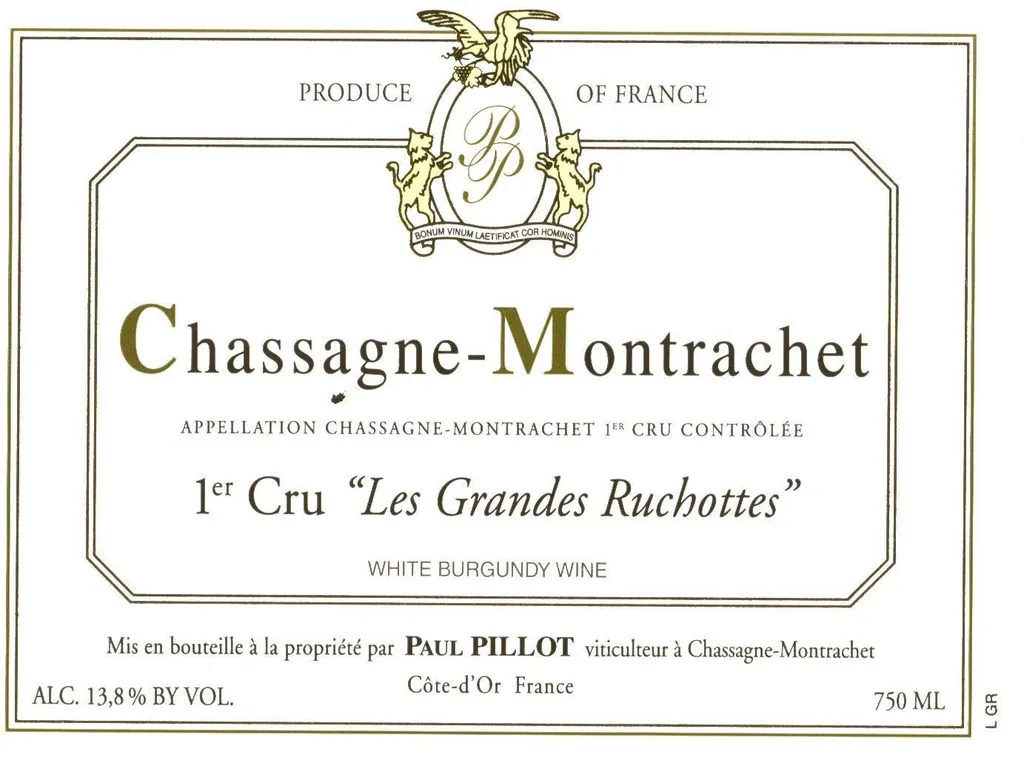 Chassagne-Montrachet Les Grandes Ruchottes Premier Cru Bottle