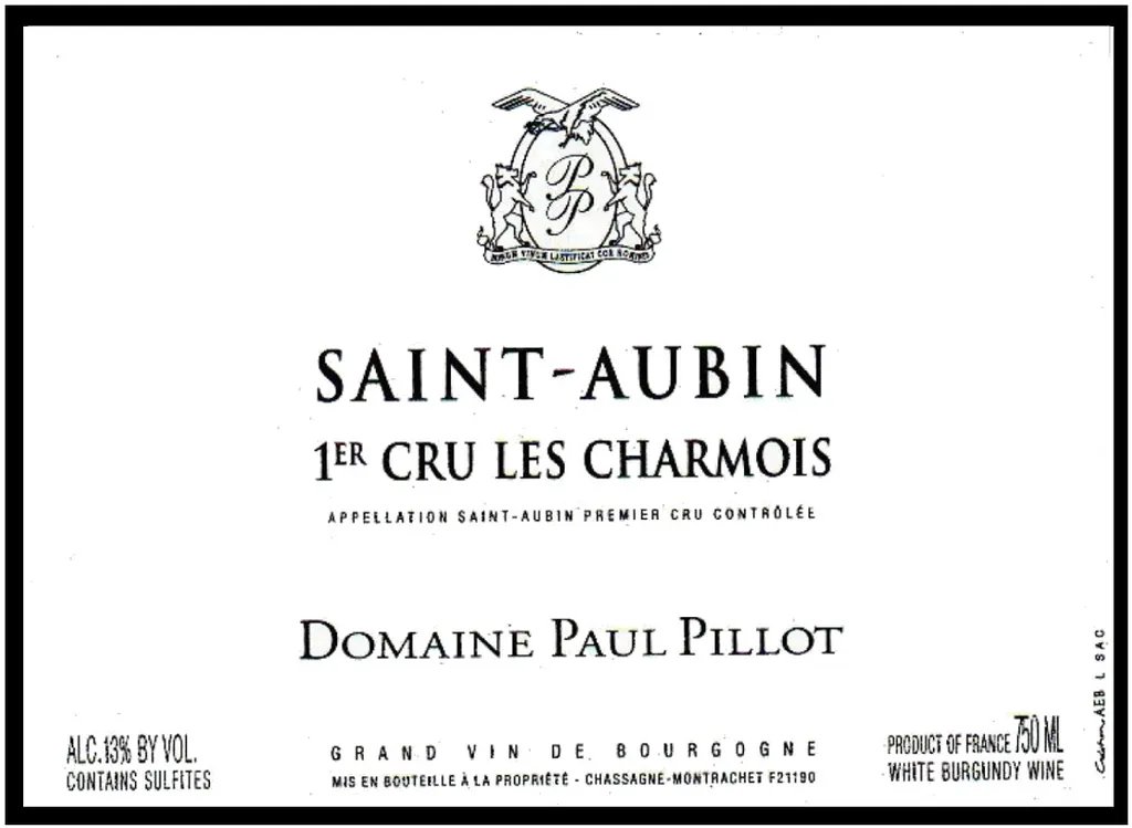 Saint-Aubin Les Charmois Premier Cru Bottle