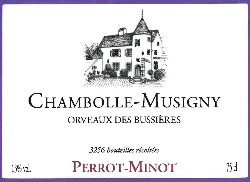 Chambolle-Musigny Orveau Bussieres Bottle