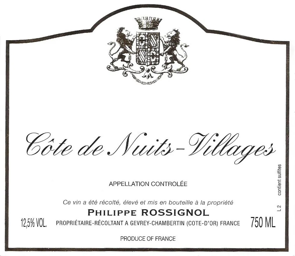 Cotes de Nuits-Villages Bottle