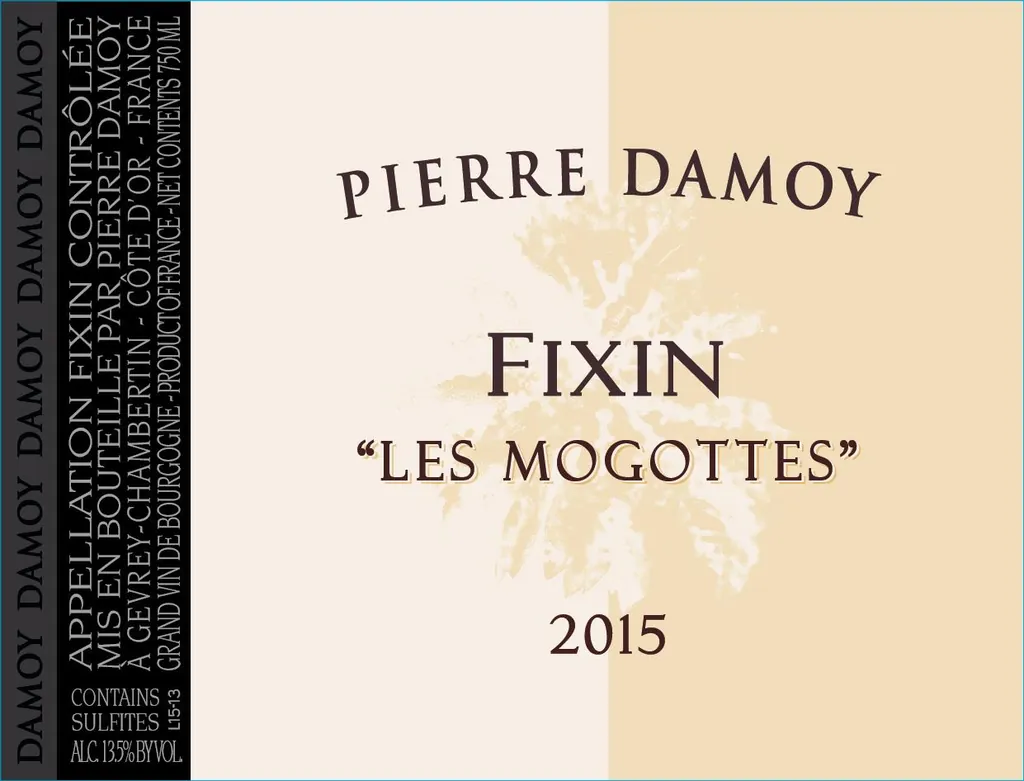 Fixin Les Mogottes Bottle
