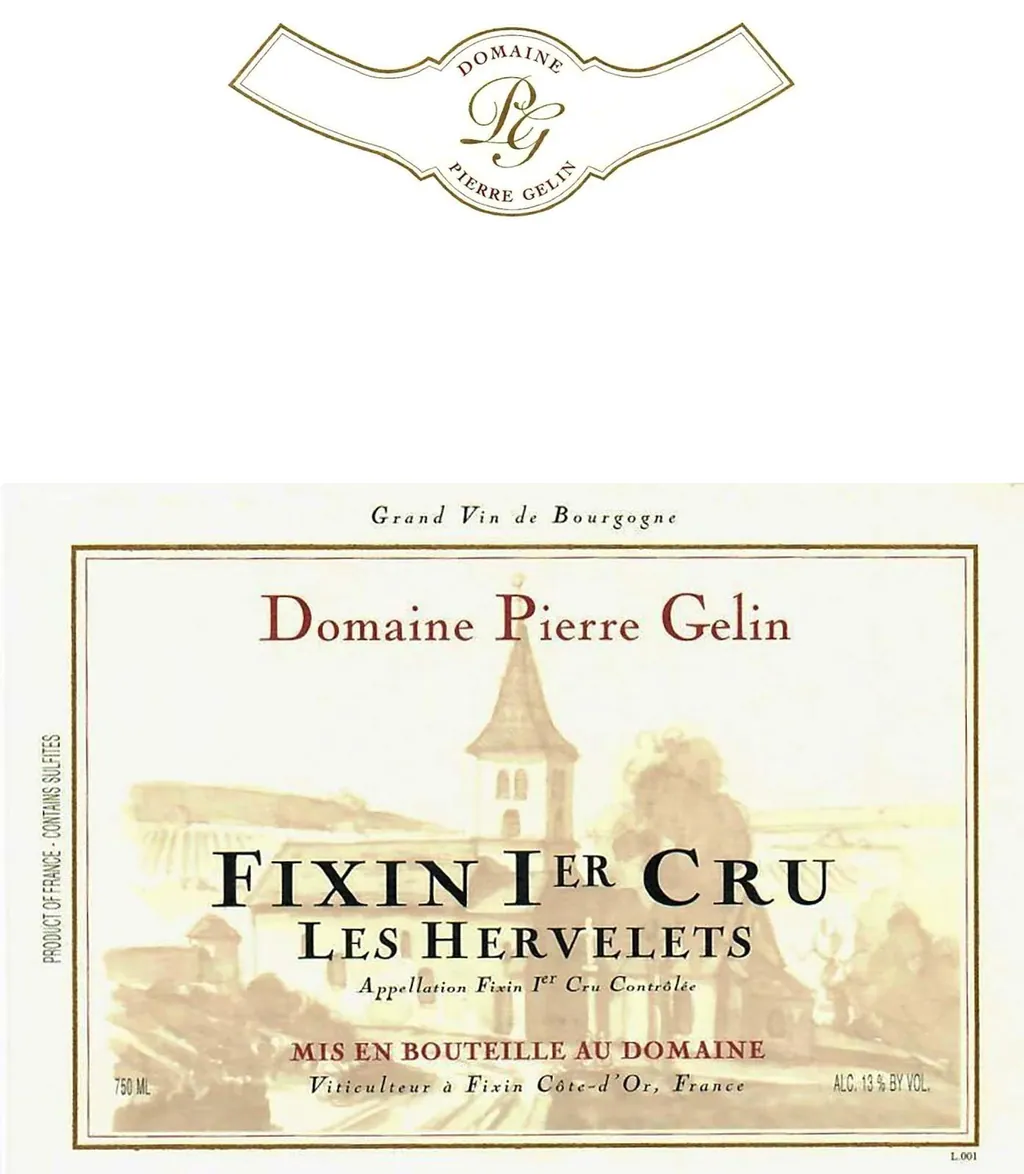 Fixin Les Hervelets Premier Cru Bottle