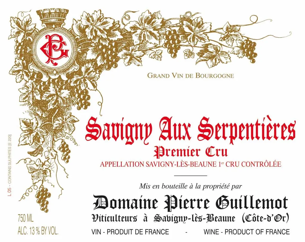 Savigny-les-Beaune Aux Serpentieres Premier Cru Bottle